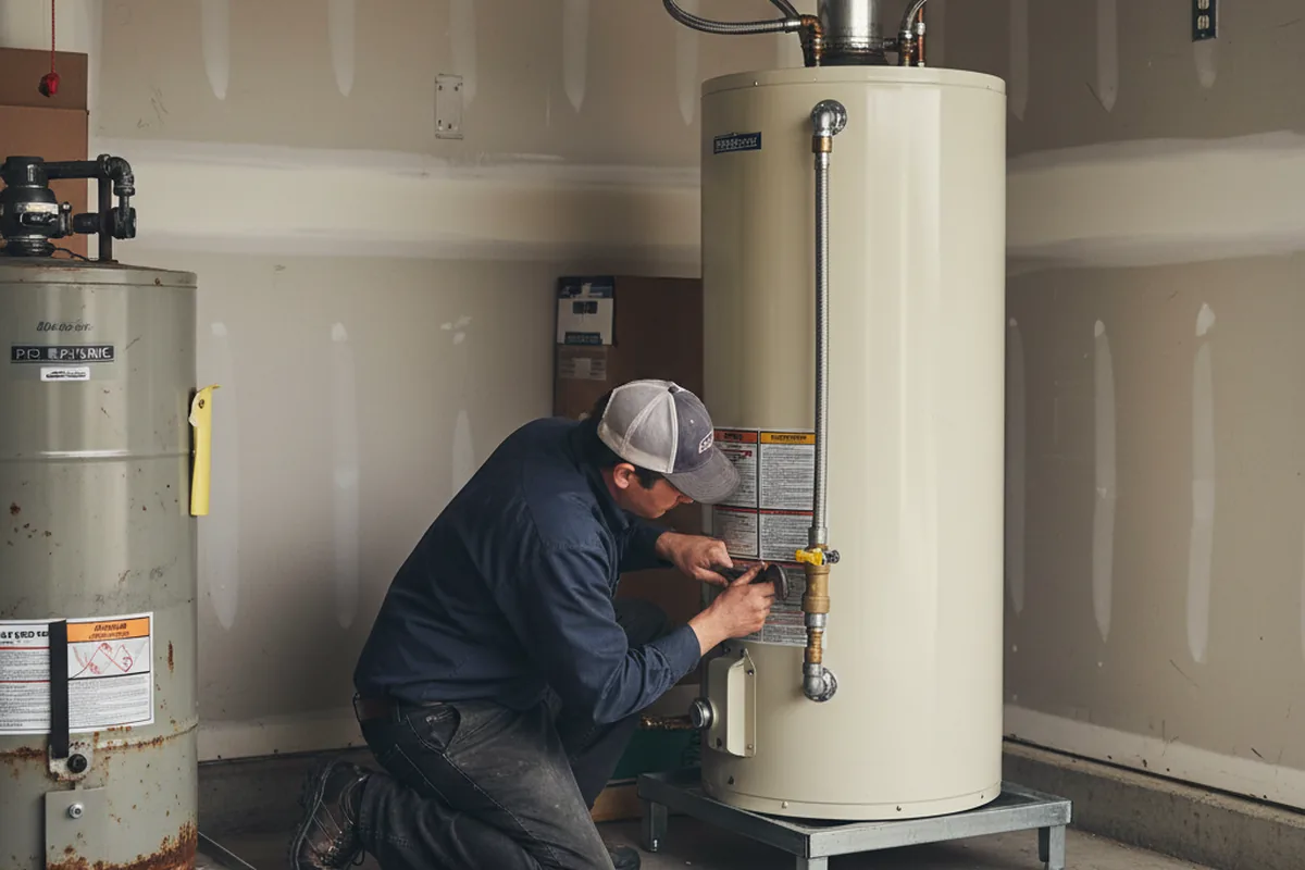 Water heater and shutoff valve replacement in Gilbertville